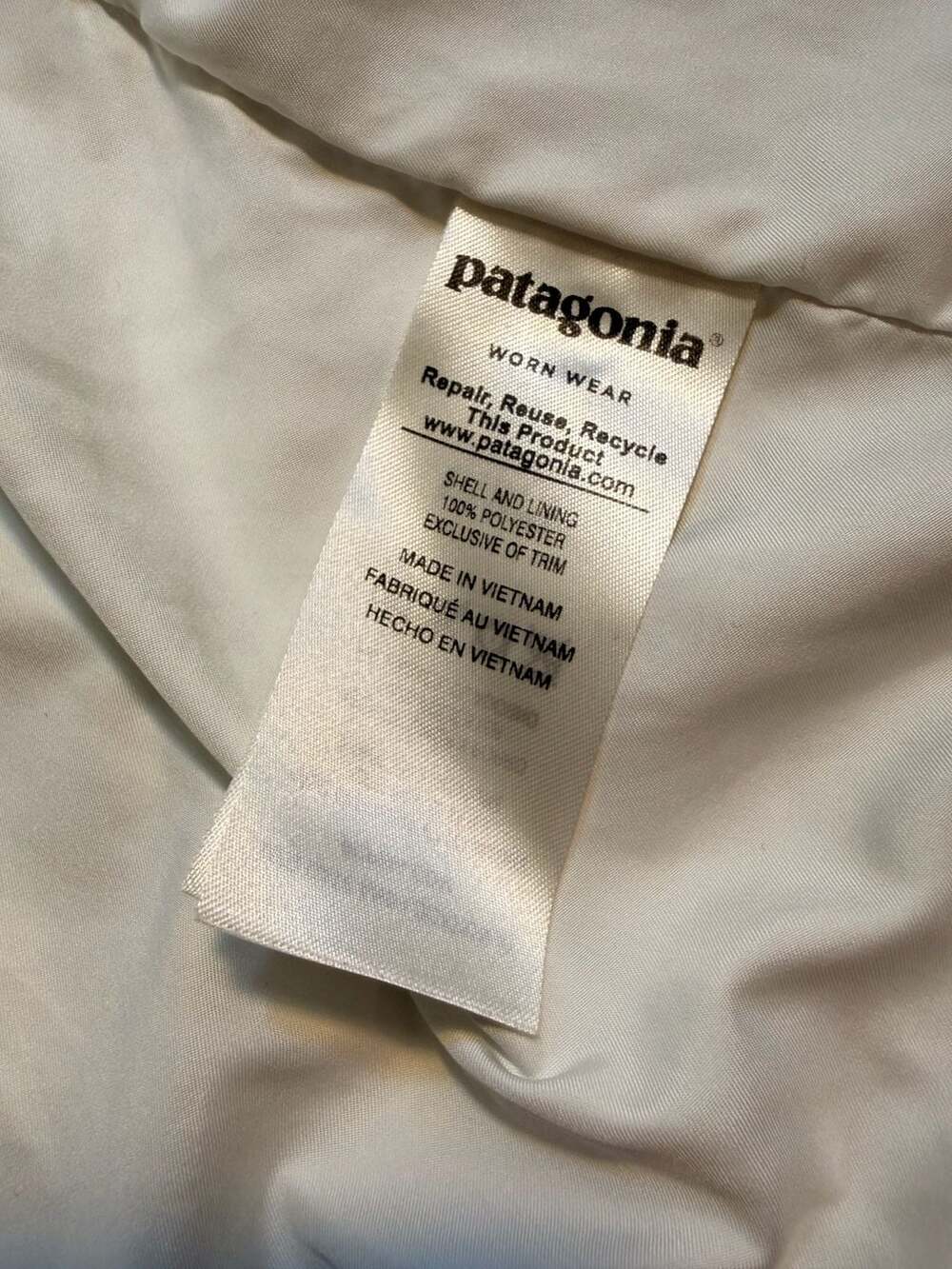 Patagonia Los Gatos Fleece Vest Womens Small Cream White Full Zip P-6 Logo 25221 - Picture 3 of 5